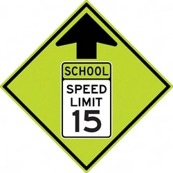 MSC SCHOOL SPD LMT AHEAD SIGN