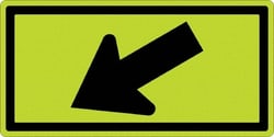MSC DOWNWARD DIAG ARROW SIGN