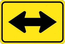 MSC&nbsp;LRG ARROR 2-DIR SIGN