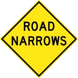 MSC&nbsp;ROAD NARROWS SIGN