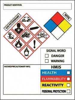 MSC&nbsp;GHS SECONDARY CNTNR LABEL