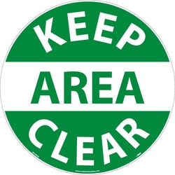 MSC&nbsp;KEEP AREA CLR ADH FLR SGN