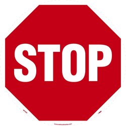 MSC&nbsp;STOP ADH FLOOR SIGN