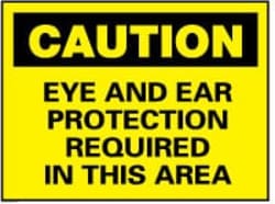 MSC&nbsp;CAUTION EYE&EAR PROT SIGN