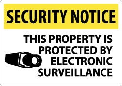 MSC&nbsp;SECURITY NOTICE SIGN