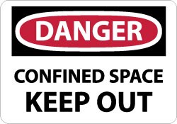 MSC&nbsp;DANGER CONFIND SPACE SIGN