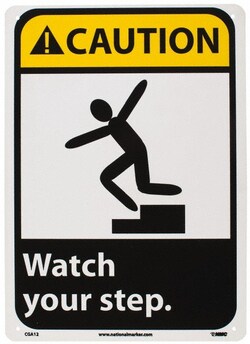 MSC&nbsp;CAUTION WATCH STEP SIGN