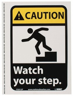 MSC&nbsp;CAUTION WATCH STEP SIGN