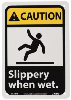 MSC&nbsp;SLIPPERY WHEN WET SIGN