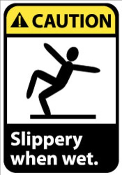 MSC&nbsp;SLIPPERY WHEN WET SIGN