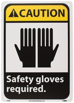 MSC&nbsp;SAFETY GLOVES REQD SIGN