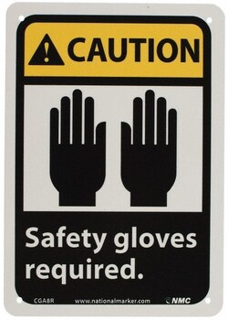 MSC&nbsp;SAFETY GLOVES REQD SIGN