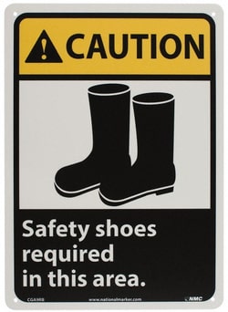 MSC&nbsp;SAFETY SHOES REQD SIGN