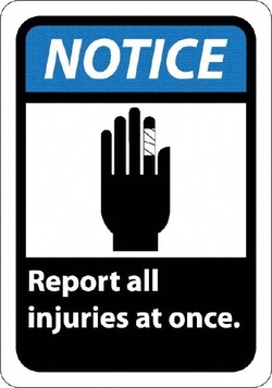 MSC&nbsp;NOTICE REPORT INJURY SIGN