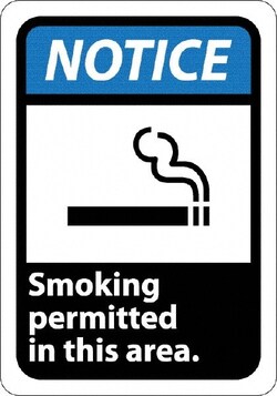 MSC&nbsp;SMOKING PERMITTED SIGN