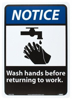 MSC&nbsp;NOTICE WASH HANDS SIGN
