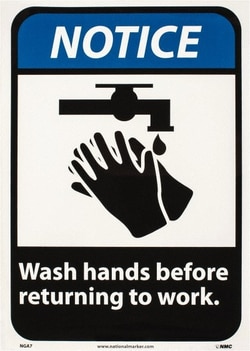 MSC&nbsp;NOTICE WASH HANDS SIGN