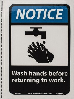 MSC&nbsp;NOTICE WASH HANDS SIGN