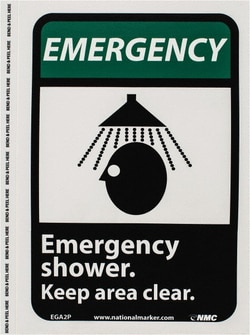MSC&nbsp;EMERGENCY SHOWER SIGN