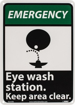 MSC&nbsp;EMERGENCY EYE WASH SIGN