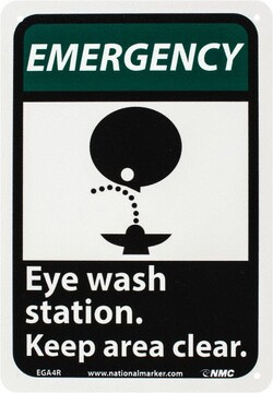 MSC&nbsp;EMERGENCY EYE WASH SIGN