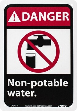 MSC&nbsp;NON-POTABLE WATER SIGN