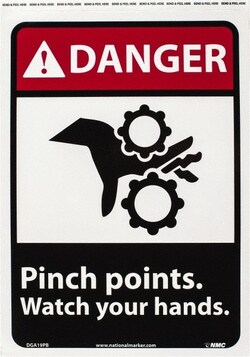 MSC&nbsp;DANGER PINCH POINTS SIGN