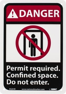 MSC&nbsp;DANGER PERMIT REQRD SIGN