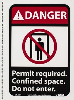 MSC&nbsp;DANGER PERMIT REQRD SIGN