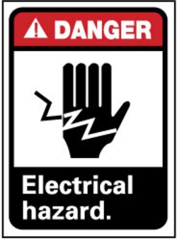 MSC&nbsp;DANGER ELECT HAZARD SIGN