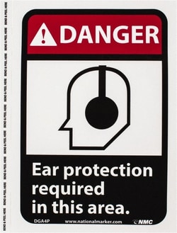 MSC&nbsp;DANGER EAR PROTECTN SIGN