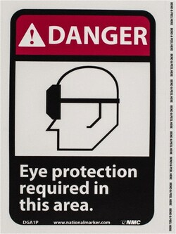 MSC&nbsp;DANGER EYE PROTECTN SIGN