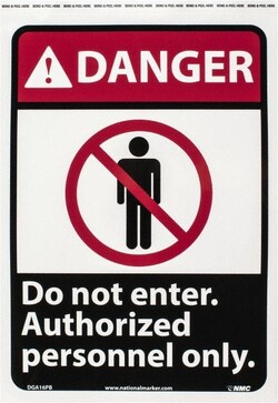 MSC&nbsp;DANGER DO NOT ENTER SIGN