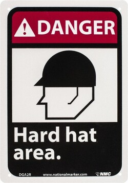 MSC&nbsp;DANGER HARD HAT AREA SIGN