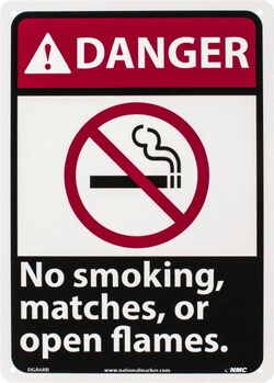 MSC&nbsp;NO SMOKING MATCHES SIGN