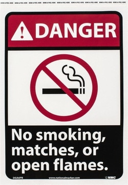 MSC&nbsp;NO SMOKING MATCHES SIGN