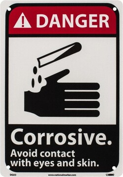 MSC&nbsp;DANGER CORROSIVE SIGN
