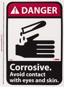 MSC&nbsp;DANGER CORROSIVE SIGN
