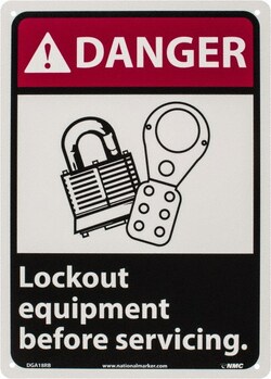 MSC&nbsp;DANGER LOCKOUT EQUIP SIGN