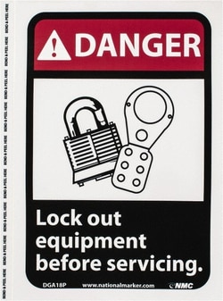 MSC&nbsp;DANGER LOCKOUT EQUIP SIGN