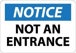 MSC&nbsp;10X14 VINYL NOTICE SIGN