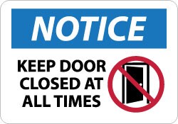 MSC&nbsp;10X14 VINYL NOTICE SIGN