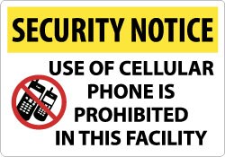 MSC&nbsp;SECURITY NOTICE SIGN
