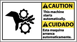 MSC&nbsp;CAUTION BILINGUAL SIGN