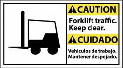MSC&nbsp;CAUTION BILINGUAL SIGN