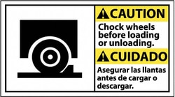 MSC&nbsp;CAUTION BILINGUAL SIGN