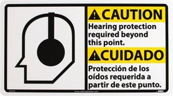 MSC&nbsp;CAUTION BILINGUAL SIGN