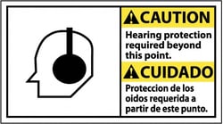 MSC&nbsp;CAUTION BILINGUAL SIGN