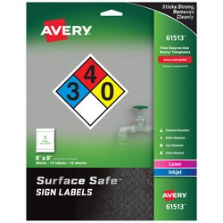 MSC&nbsp;LASER/INKJET SIGN LABEL