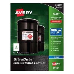 MSC GHS CHEM ID INKJET LBL